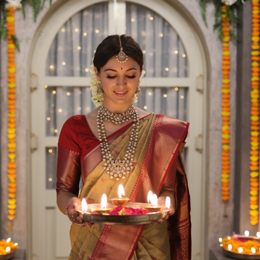 Happy Diwali 4k Hd image Of Women Download For free