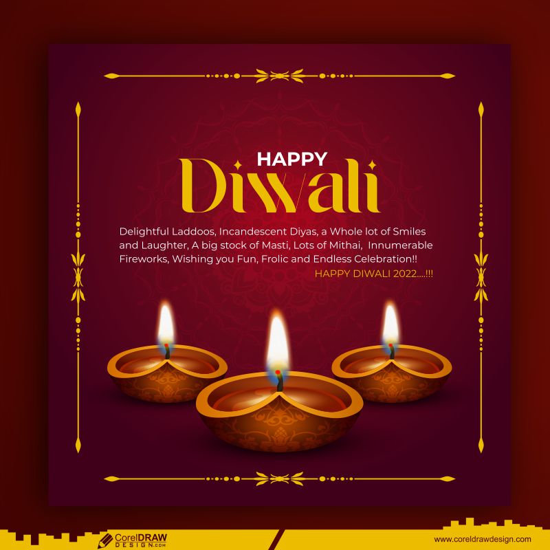 Download Happy Diwali Background with Mandala  CorelDraw Design Download  Free CDR Vector Stock Images Tutorials Tips  Tricks