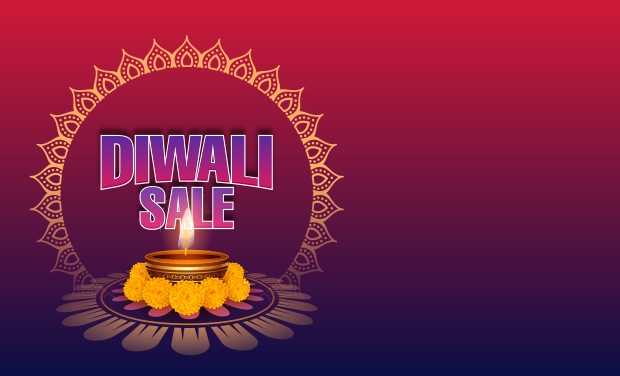 Happy Diwali sale on exclusive offer get huge Discount on all leading brands in this diwali season shop now. Happy Diwali banner