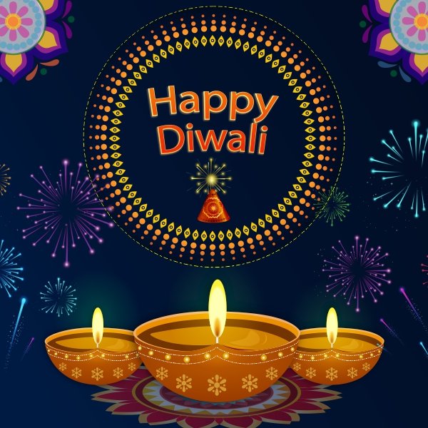 Happy diwali Vector Creative Design For Free In CDR file