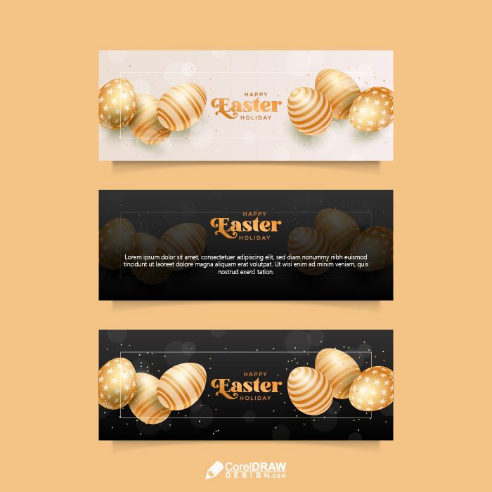 Happy Easter Day Banner Template
