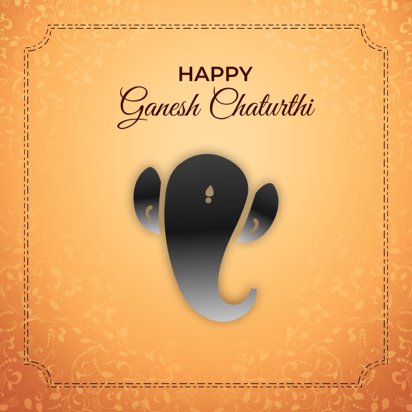 Happy Ganesh Chaturthi 2024 Greeting Wishing Banner Flyer Vector Design Download For Free