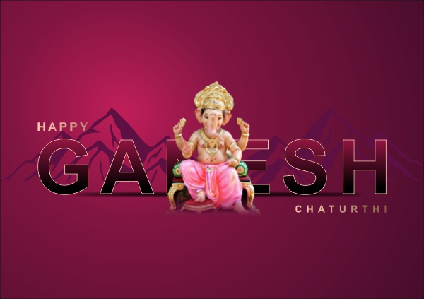 Happy Ganesh Chaturthi 2024 Greeting Wishing Banner Flyer Vector Design Download For Free cdr