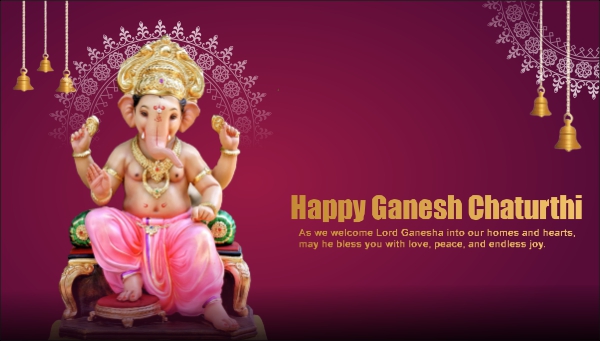 Happy Ganesh Chaturthi 2024 Greeting Wishing Banner Flyer Vector Design Download For Free cdr