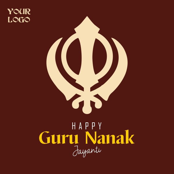 Happy Guru Nanak Jayanti Best Wishes Social Medai Post Free Vector CDR Download Now