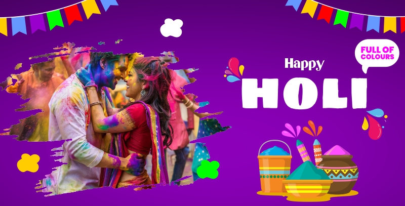 Happy Holi Custom Photo Banner Template Cdr Download For Free