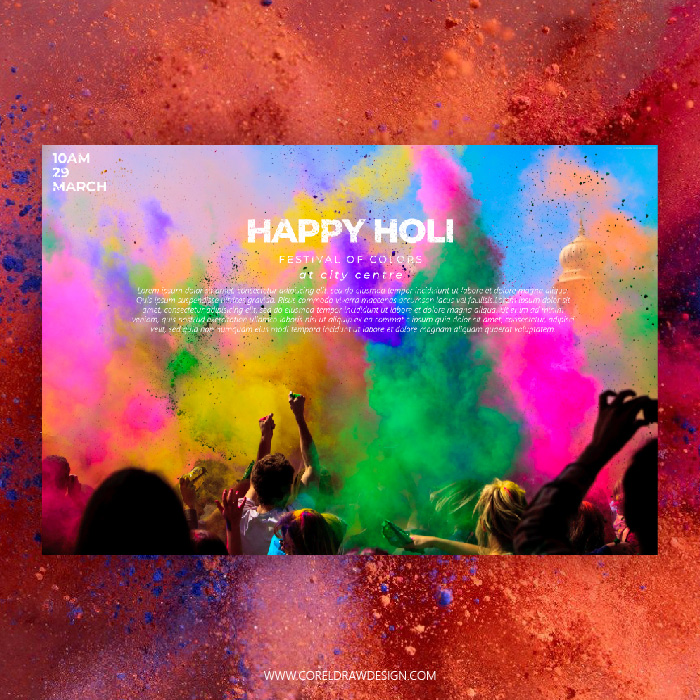 Download Happy Holi Psd Party Banner Invitation | CorelDraw Design (Download  Free CDR, Vector, Stock Images, Tutorials, Tips & Tricks)
