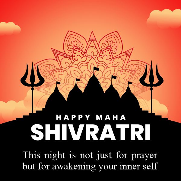 Happy Maha Shivratri Indian festival background design vector