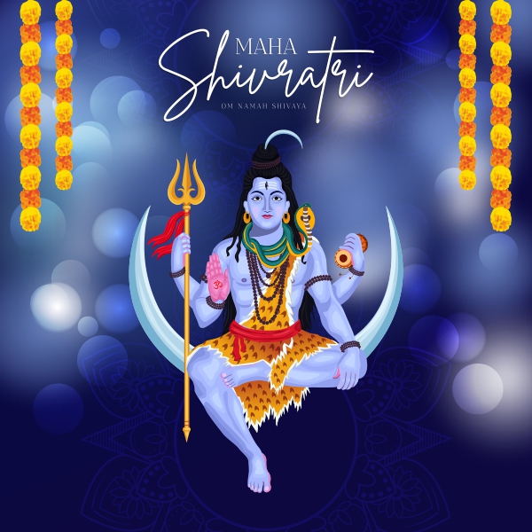 Happy MahaShivratri 2025 Free Social Media Post Design Vector CDR Download For Free