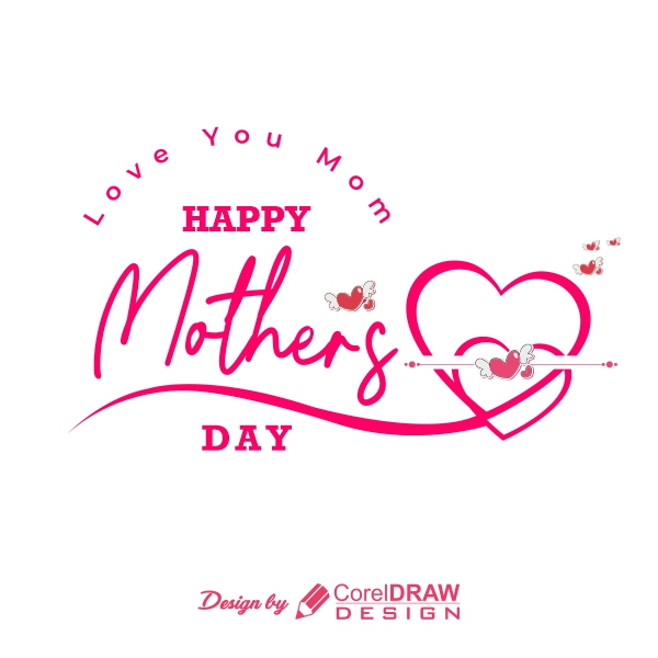 Happy Mothers Day Vector Text Design Download For Free