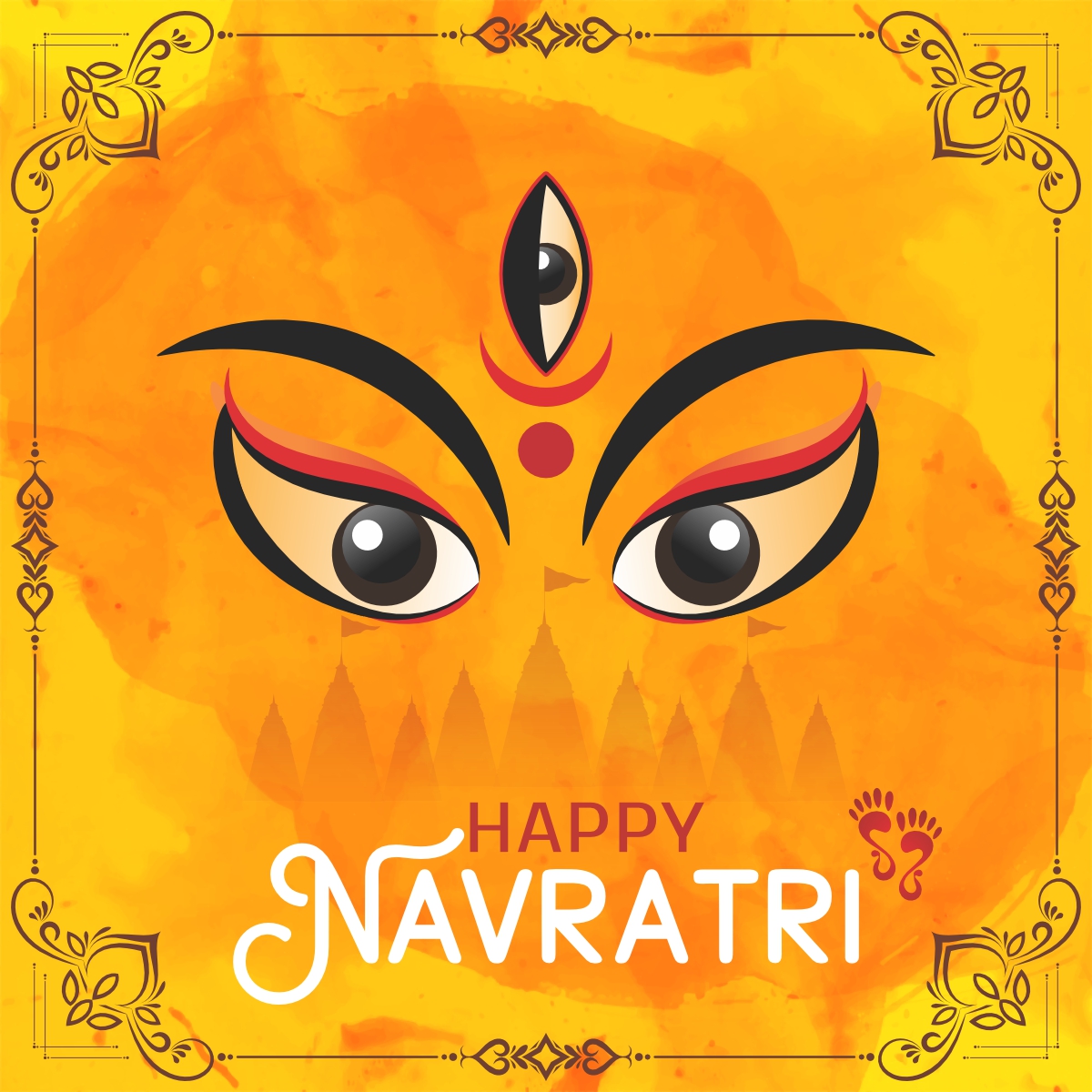 Download Happy Navratri Hindu Festival Download Free CorelDraw ...