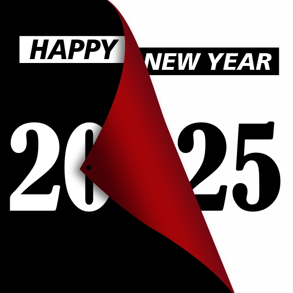 Happy New Year 2025 free Vector Images