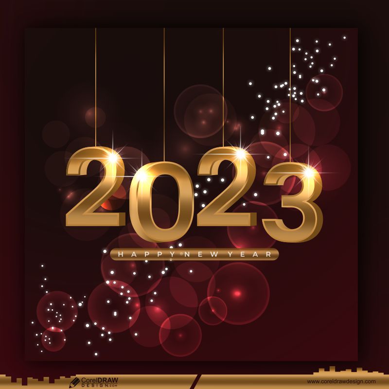 Download happy new year golden banner background premium image | CorelDraw  Design (Download Free CDR, Vector, Stock Images, Tutorials, Tips & Tricks)