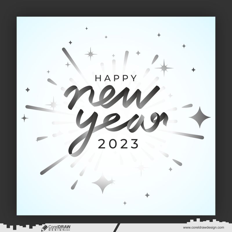 happy new year greeting card background free