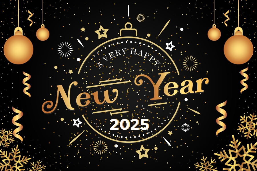 Happy new year poster design CDR file download now free