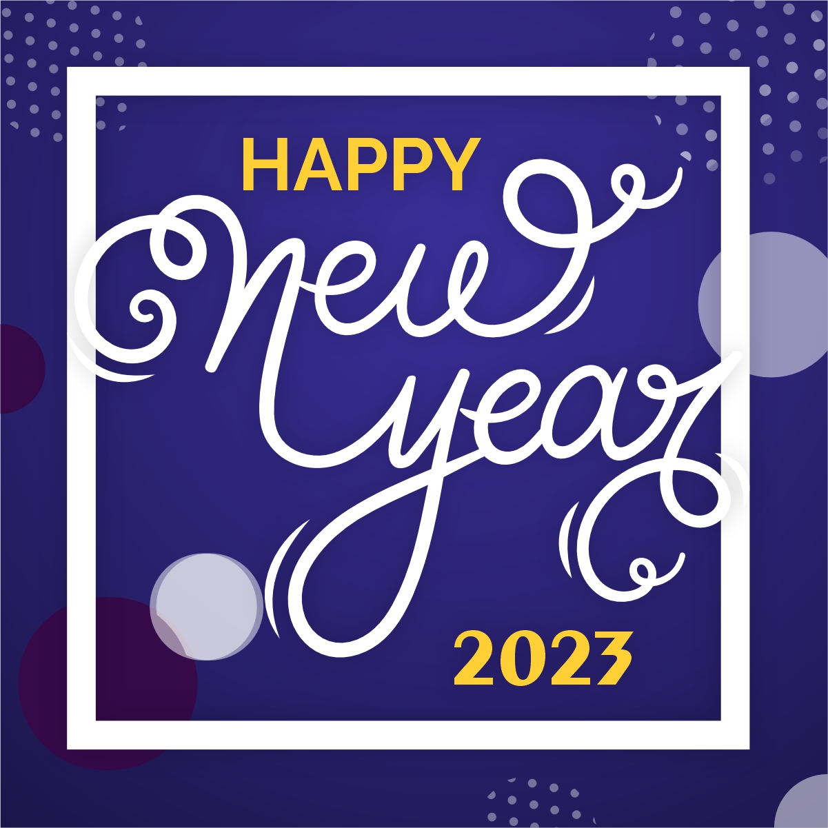 Happy New Year Purple Design Poster Download From CorelDraw Design
