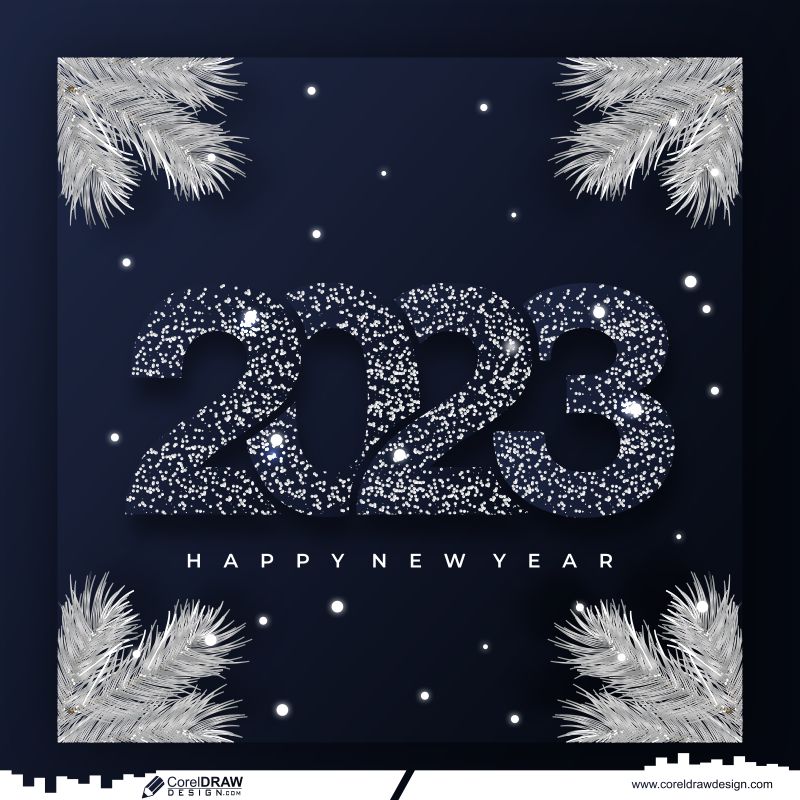 Download happy new year whaite grass unique style text 2023 greeting card  background | CorelDraw Design (Download Free CDR, Vector, Stock Images,  Tutorials, Tips & Tricks)