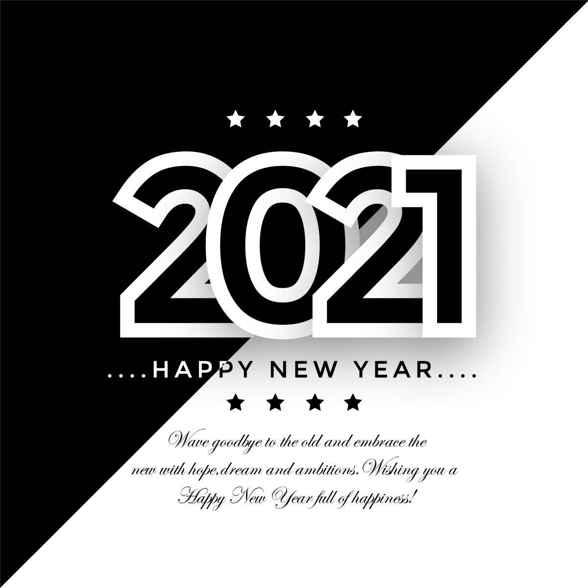 Happy New Year Wishes Card