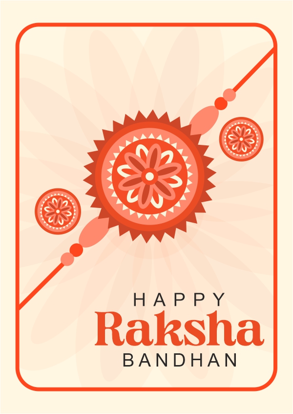 Happy Raksha Bandhan Festival Illustration Free Vector