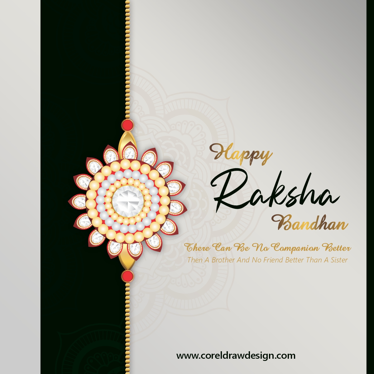 Happy Raksha Bandhan Indian Festival Design