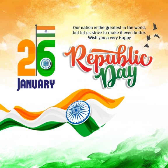 Happy Republic Day 2025 Vector illustration Download For Free