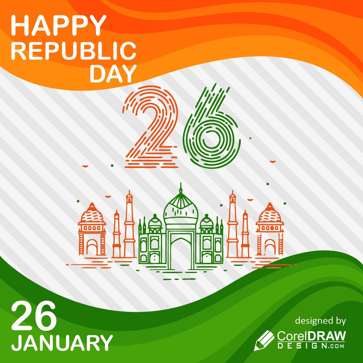 Download Happy Republic Day poster vector design for free ...