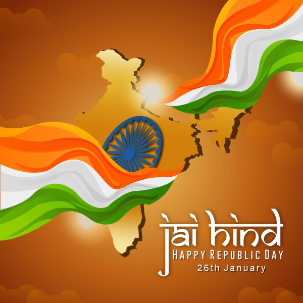 happy republic day royal image, 26 January vector image