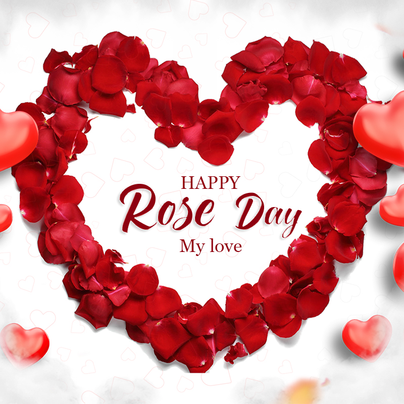 Happy Rose Day 2025 Best Wishes Download Free PSD Template Now