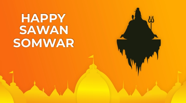 Happy Sawan Somwar Vector Design & Creativity For Free In Corel Draw Design 2024