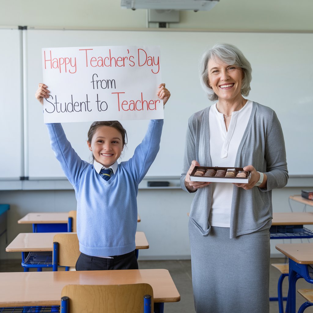 Happy Teacher's Day from Student to Teacher Free Image on CorelDrawDesign