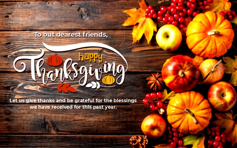 happy thanksgiving text design vector & background