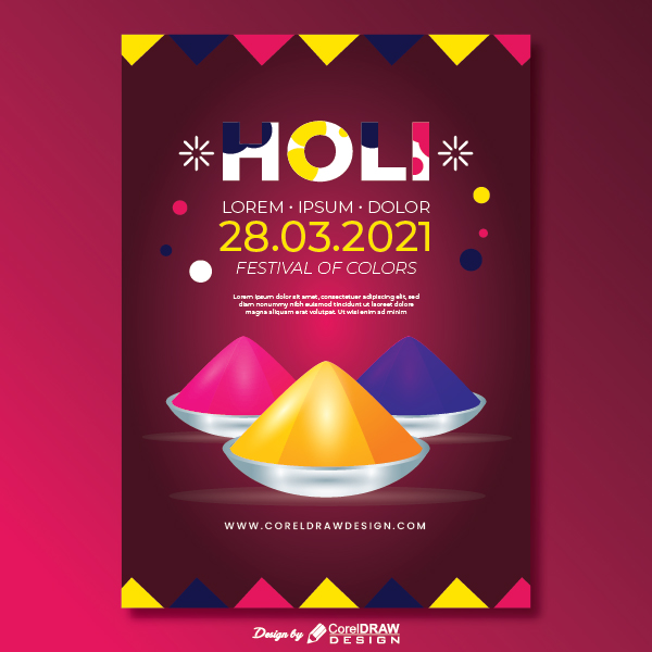 Holi Festival Of Colors AI & EPS File Trending Vector Art 2021 Free Download