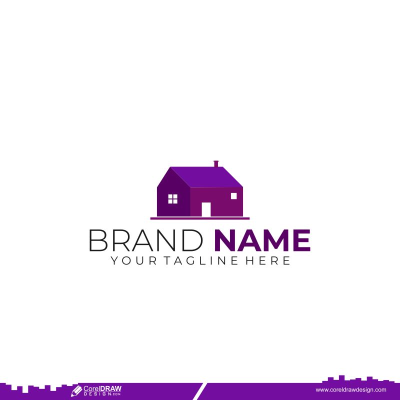 Home Logo Free Vector Design CDR