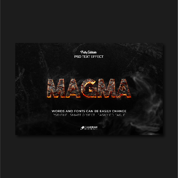 Hot Molten Lava Magma Text Effect
