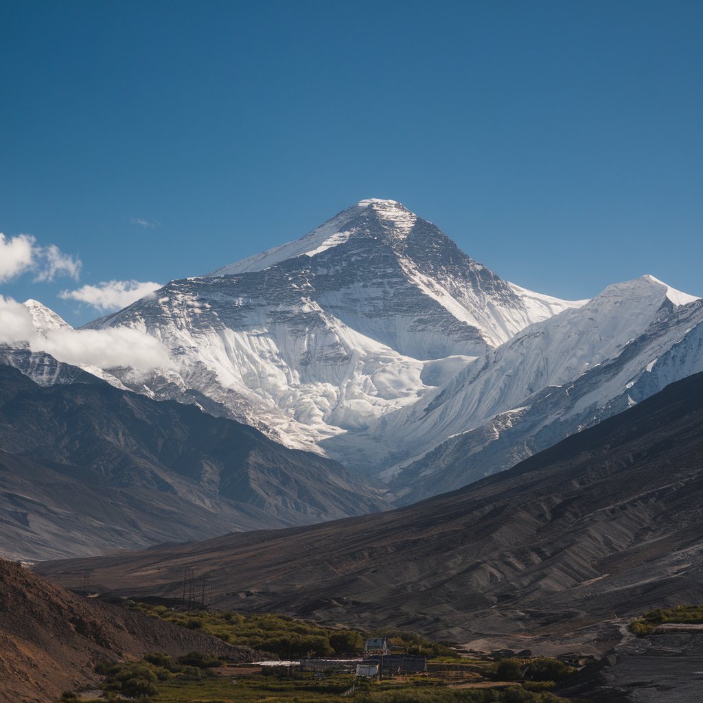 Iconic mount everest peak 4k hd image