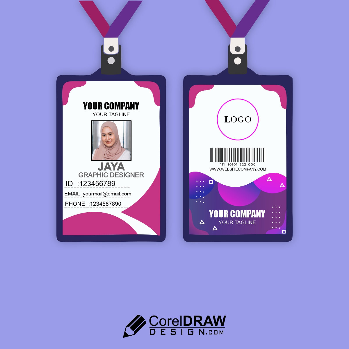 Id-card vector design for free