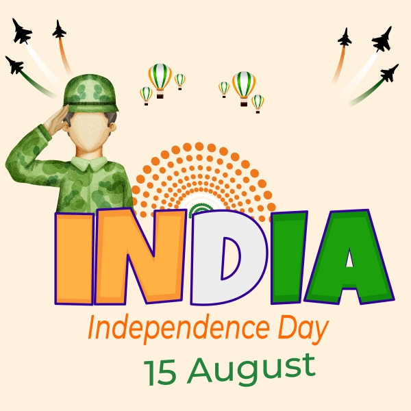 India 77 Independence Day Vector Design Download For Free