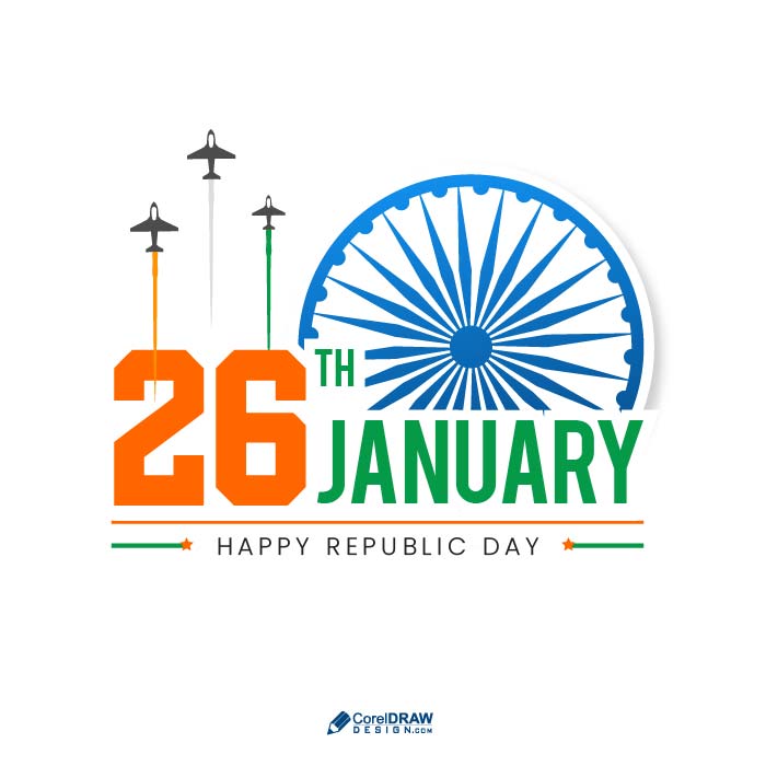 Download India happy republic day 26 january holiday background vector  design | CorelDraw Design (Download Free CDR, Vector, Stock Images,  Tutorials, Tips & Tricks)