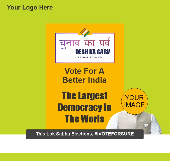 Indian Lok Sabha election voting campaign poster vector Banner Design For Free