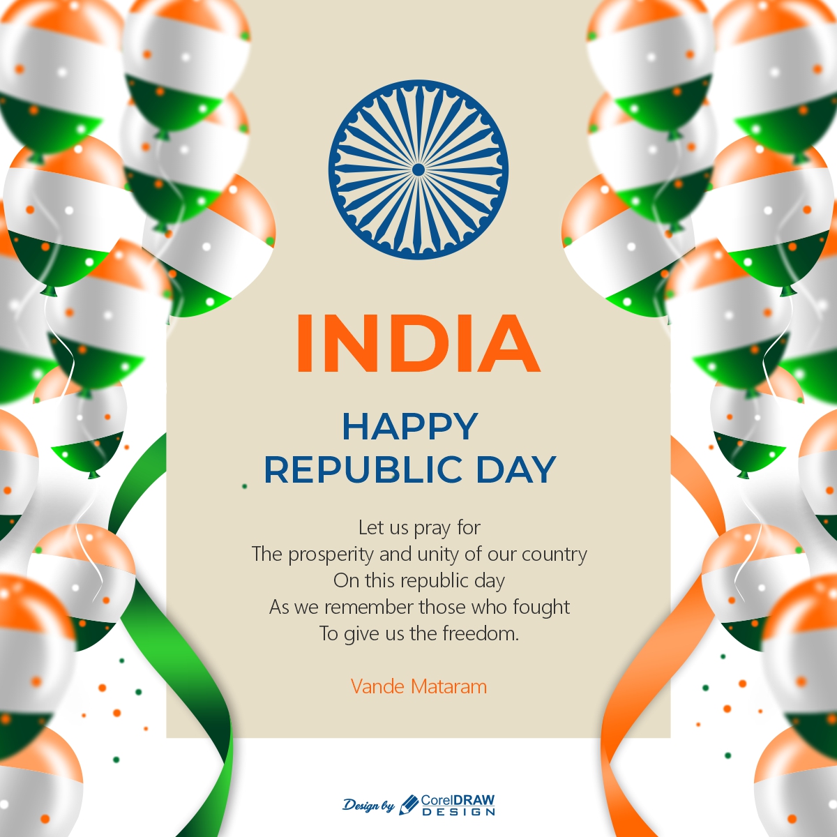 Indian Republic Day Card Concept & Creative Background