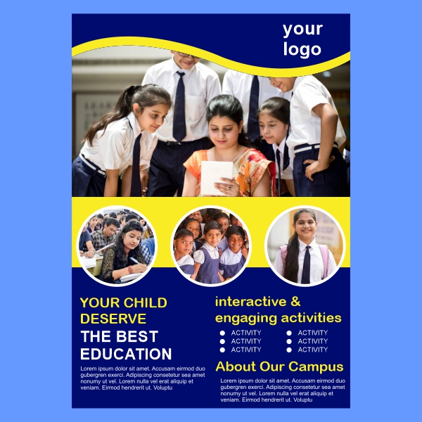 Indian School Banner And Poster Template Design Download For Free