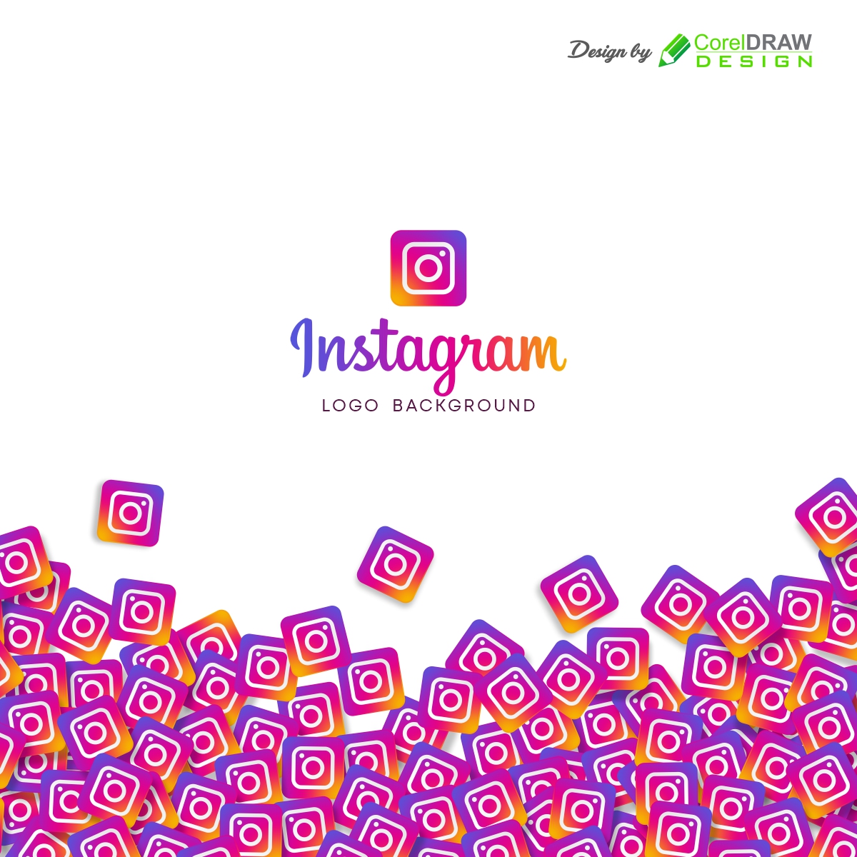 Instagram Logo Background, Free CDR
