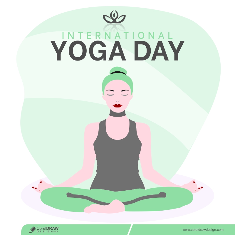 International Yoga Day Concept Illustration Free Vector