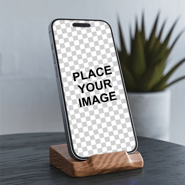 Iphone 16 mockup held in hand showing design images For free in corel draw design