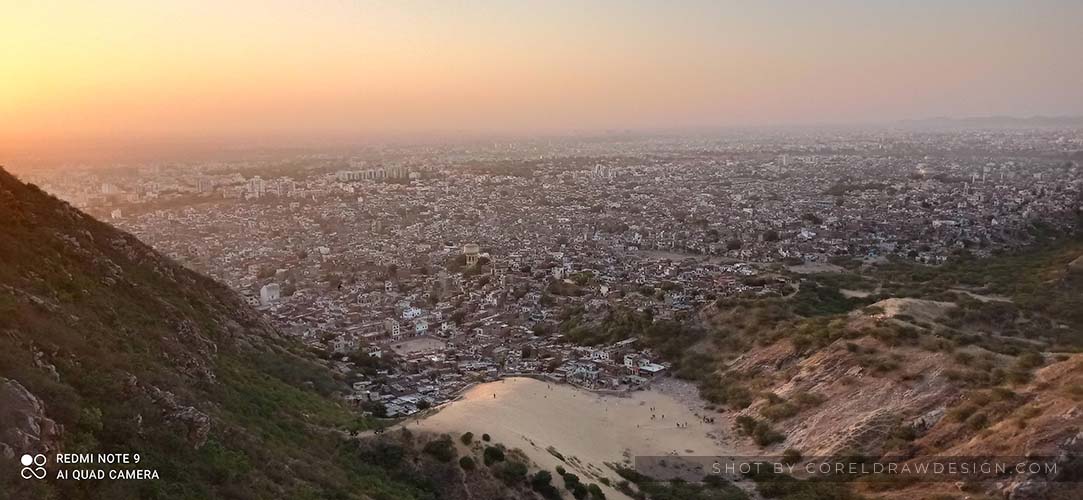 Jaipur City Skyline Top View from Nahargarh Fort