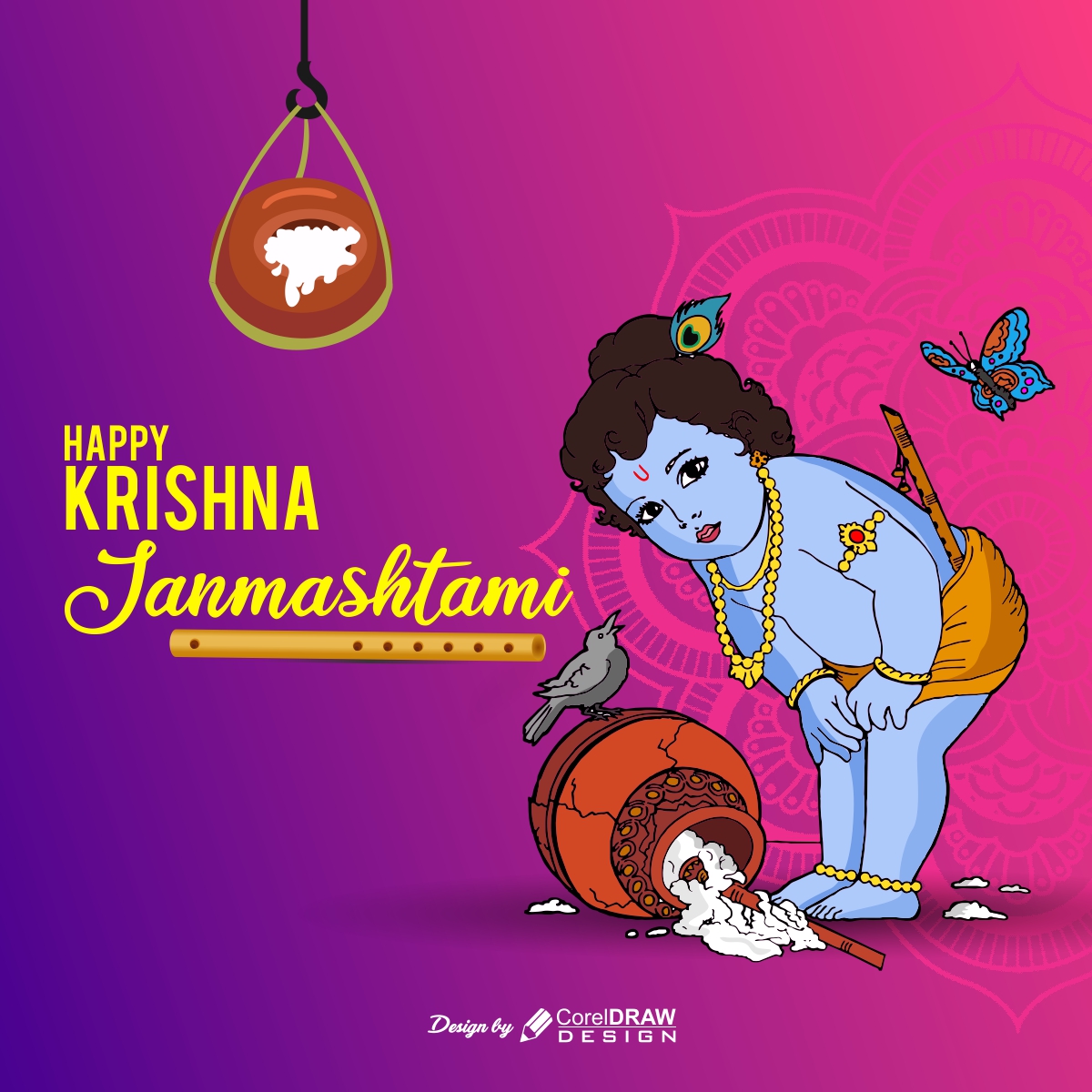 Krishna Janmashatami Festival Banner