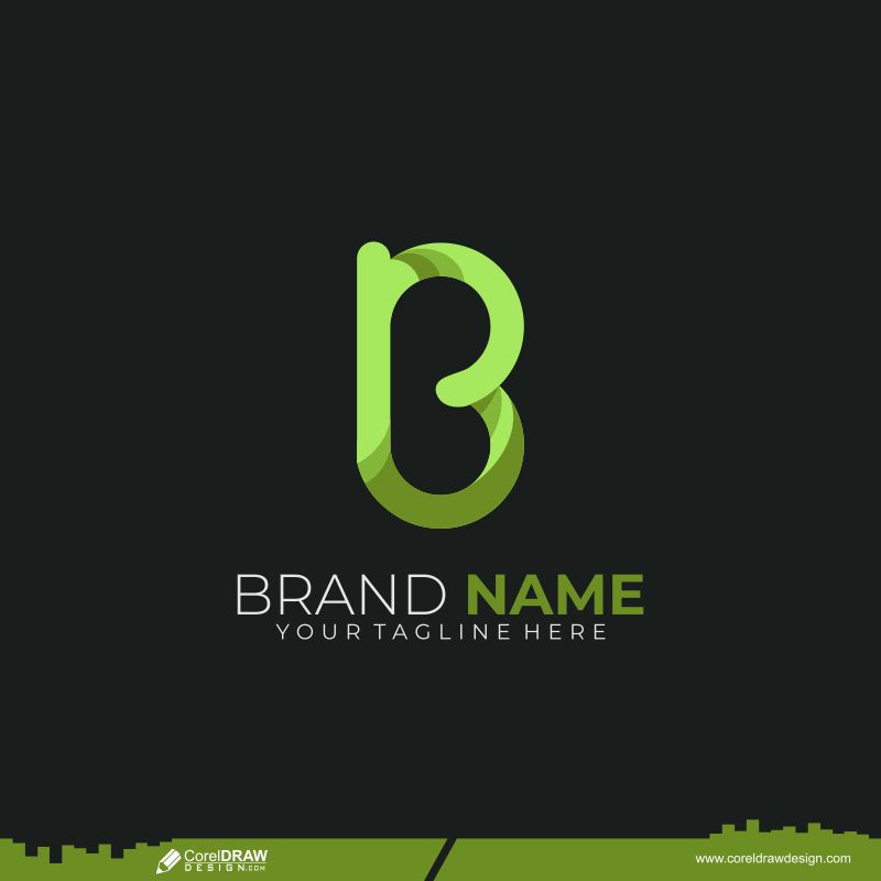 Letter B Logo With Colorful Design 3d Premium Vector