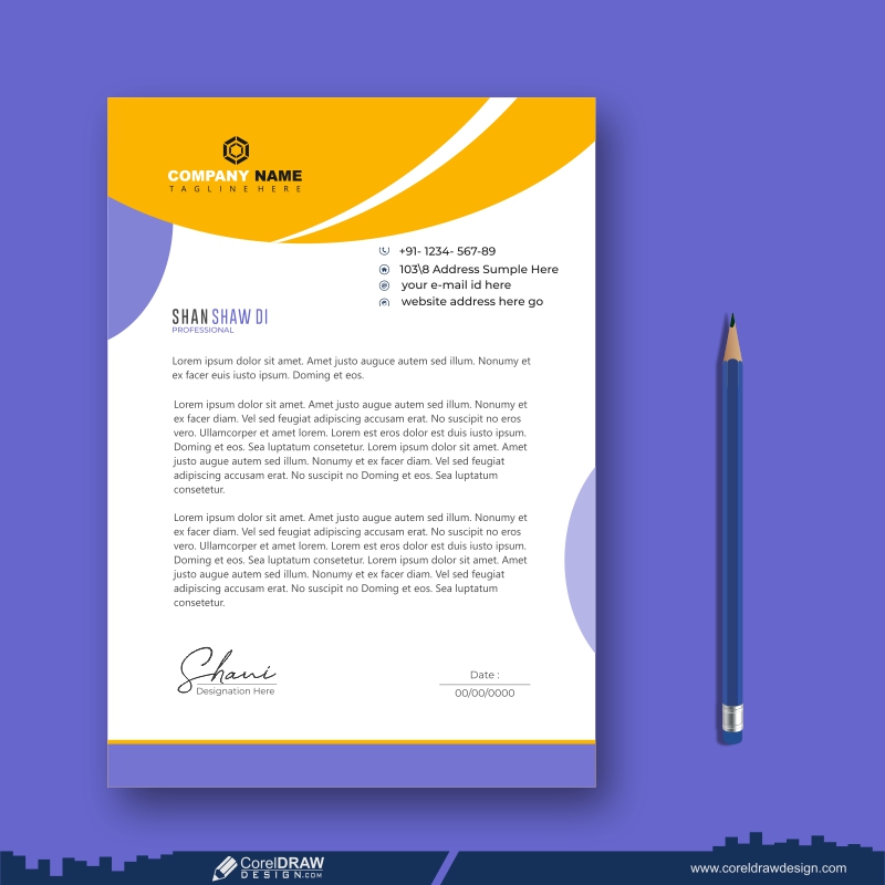 letterhead business template design