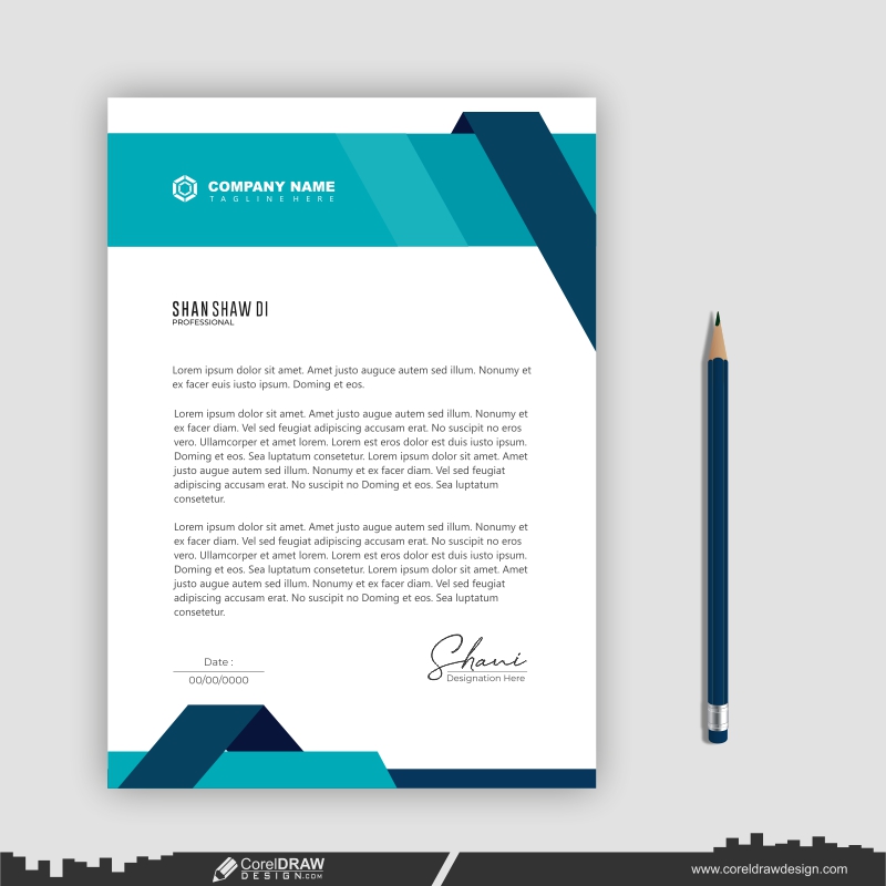 letterhead design presentation business CDR