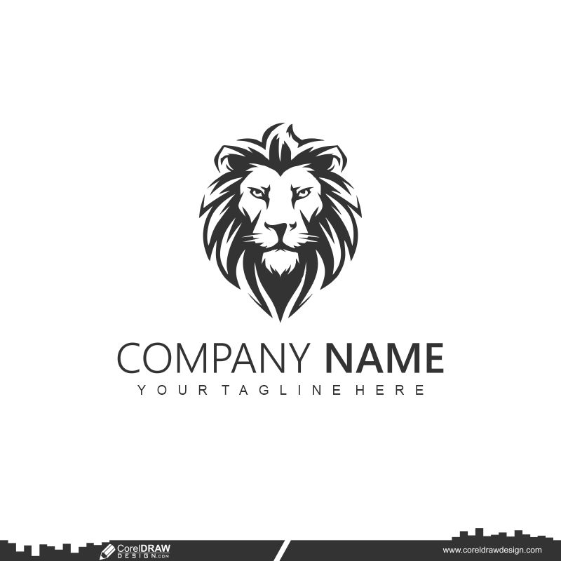 Lion Logo Design Royalty Free Cdr Vector dwl